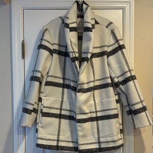 G/FORE Black and White Plaid Women's Coat